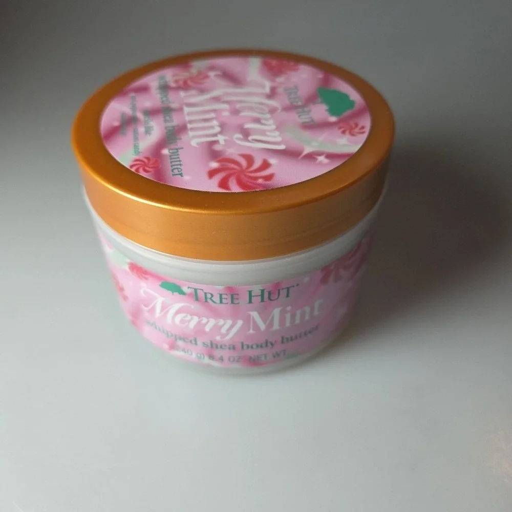 Tree Hut Merry Mint Whipped Shea Body‎ Butter, Long-Lasting Hydration for Soft,
